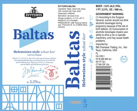 Label: Svyturys — Baltas