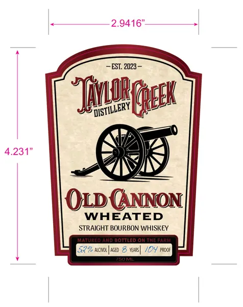Label: Old Cannon Wheated Straight Bourbon Whiskey