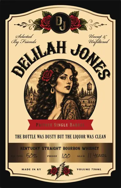 Label: Whiskey Thief Distilling CO. — Delilah Jones