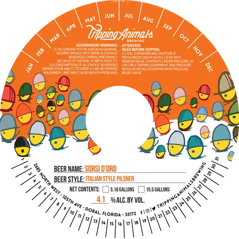 Label: Tripping Animals Brewing — Sorsi D'oro
