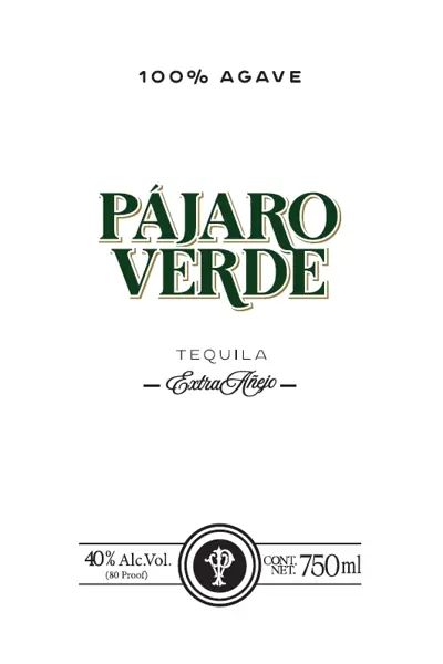 Label: Pajaro Verde Tequila Extra AÑEJO