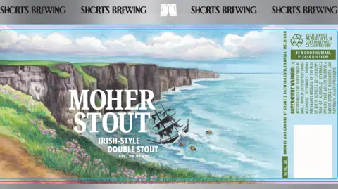 Label: Short's Brewing — Moher Stout