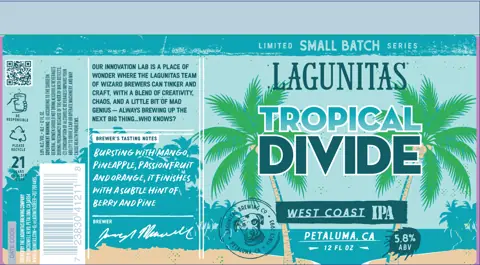 Label: The Lagunitas Brewing Company — Tropical Divide