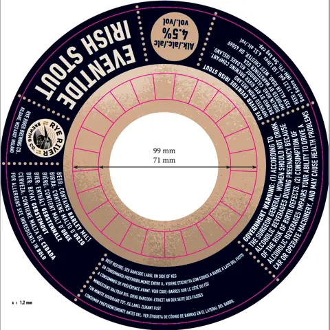 Label: Rye River — Eventide Irish Stout