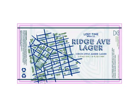 Label: Lost Times Brewing CO. — Ridge Ave Lager