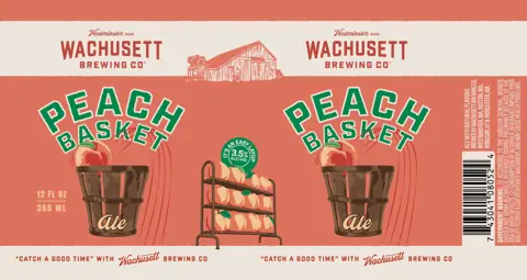 Label: Wachusett Brewing — Peach Basket