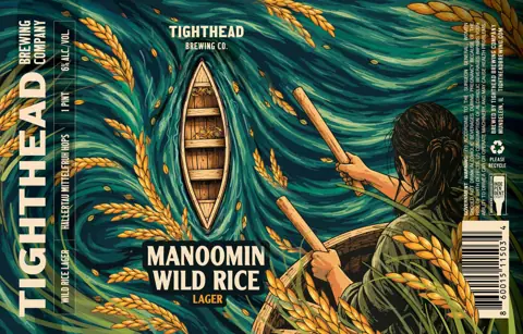 Label: Tighthead Brewing Company — Manoomin Wild Rice Lager